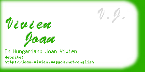 vivien joan business card